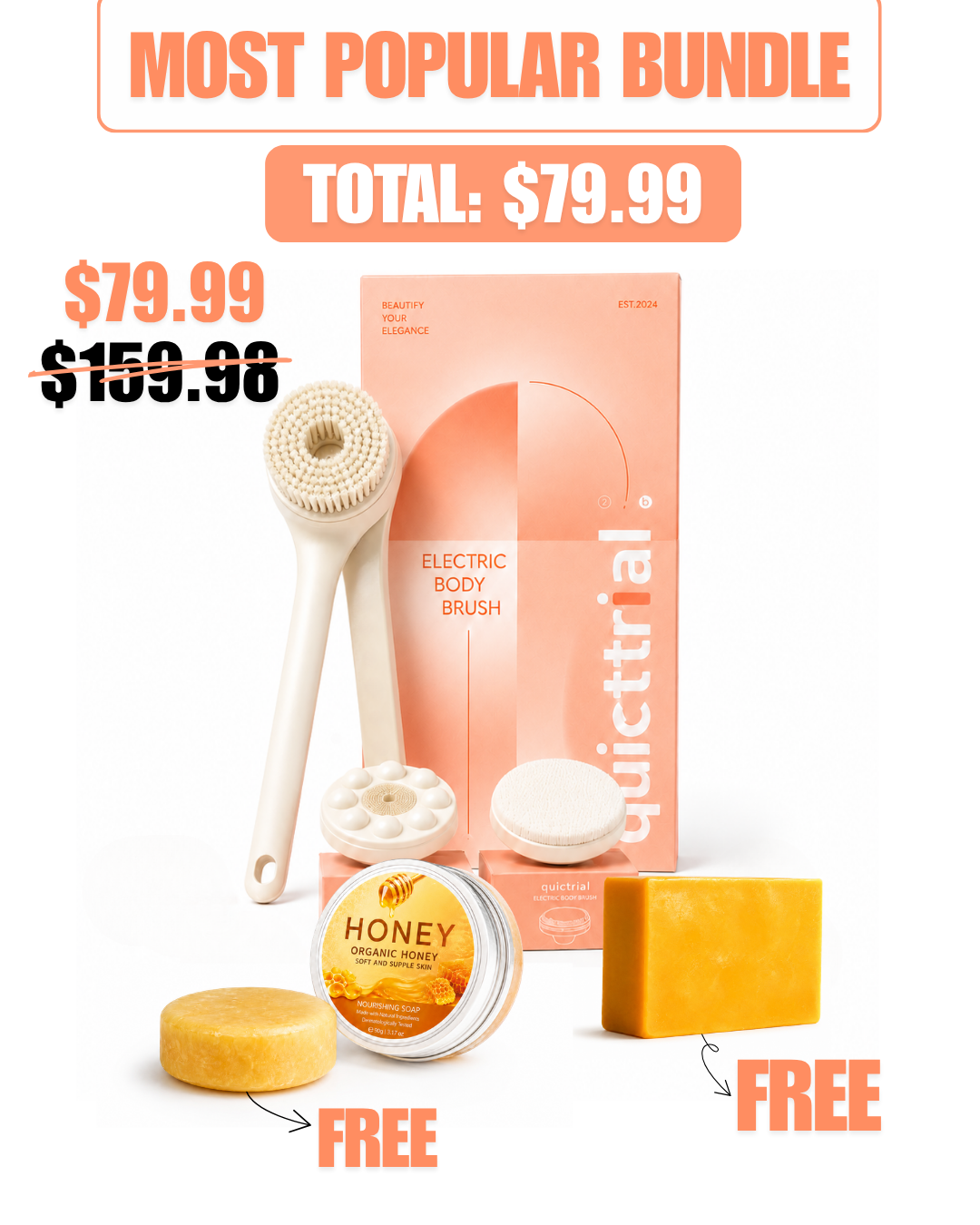 Quiettrial Electric Body Brush