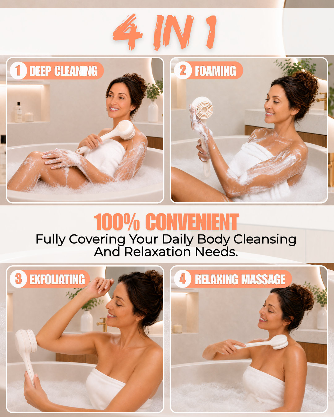 Quiettrial Electric Body Brush