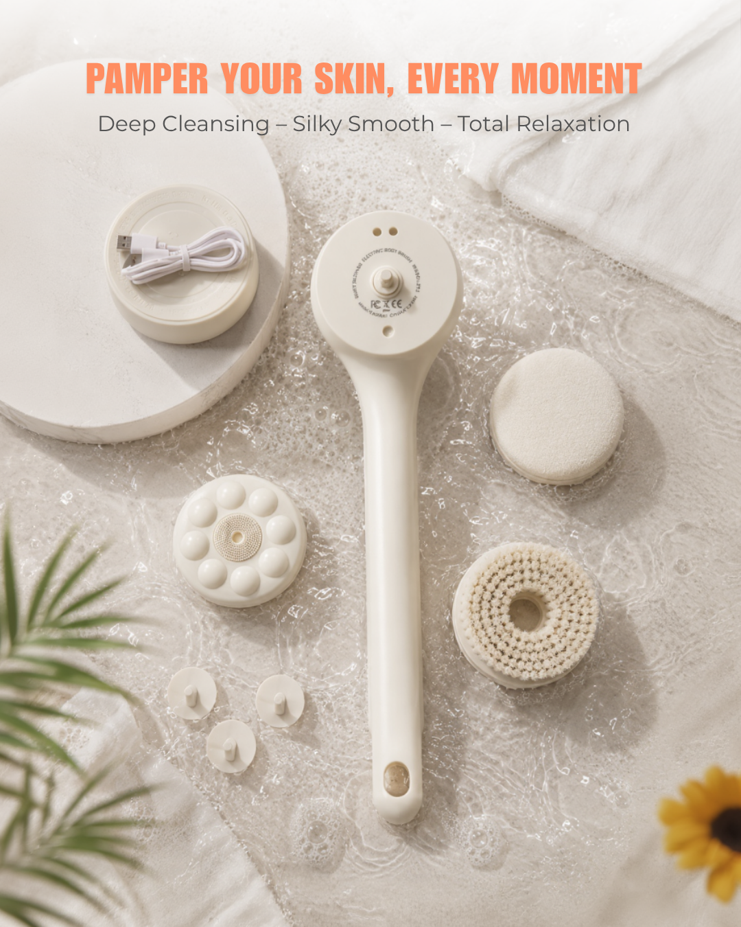 Quiettrial Electric Body Brush