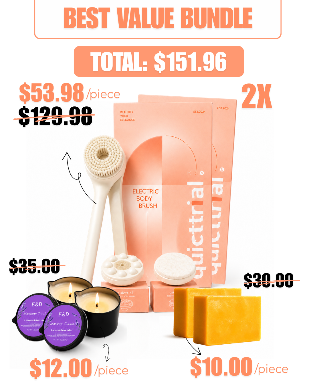 Quiettrial Electric Body Brush