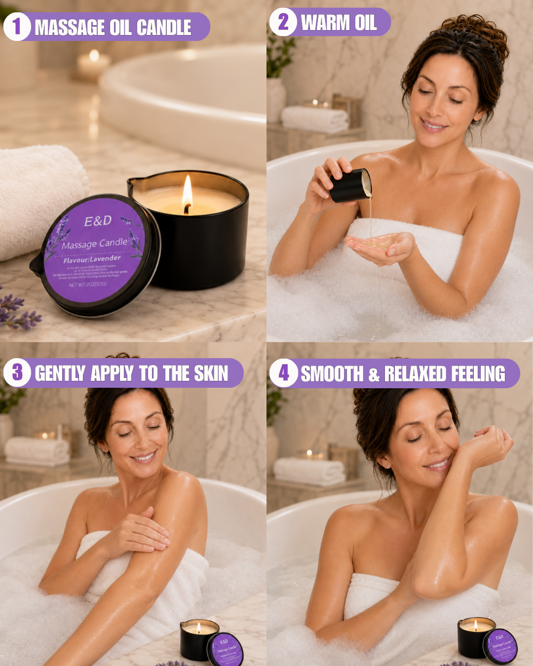 Quiettrial - Massage oil candle