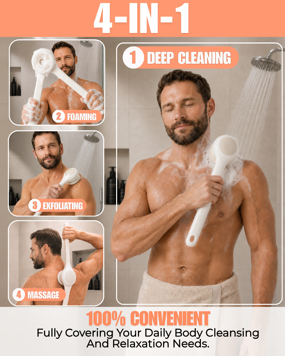 Quiettrial Electric Body Brush