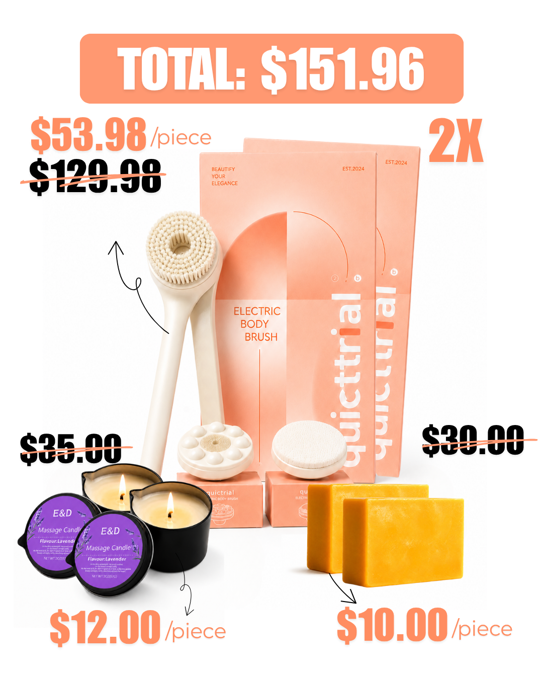Quiettrial Electric Body Brush