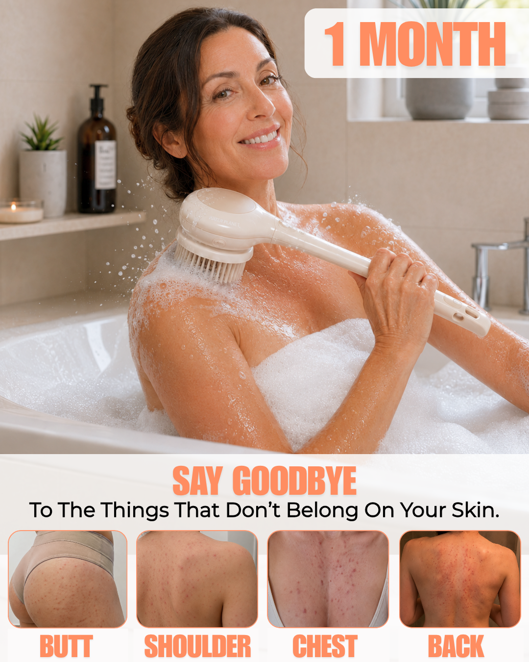 Quiettrial Electric Body Brush